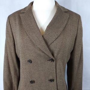 12P Brown Double Breasted Suit